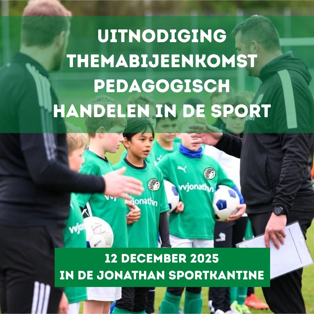 Themabijeenkomst 12 dec – Uitnodiging voor alle trainers en begeleiders