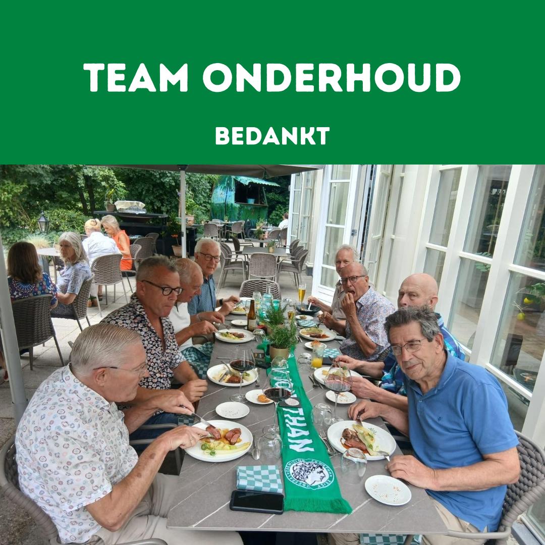 Team Onderhoud sluit seizoen smakelijk af