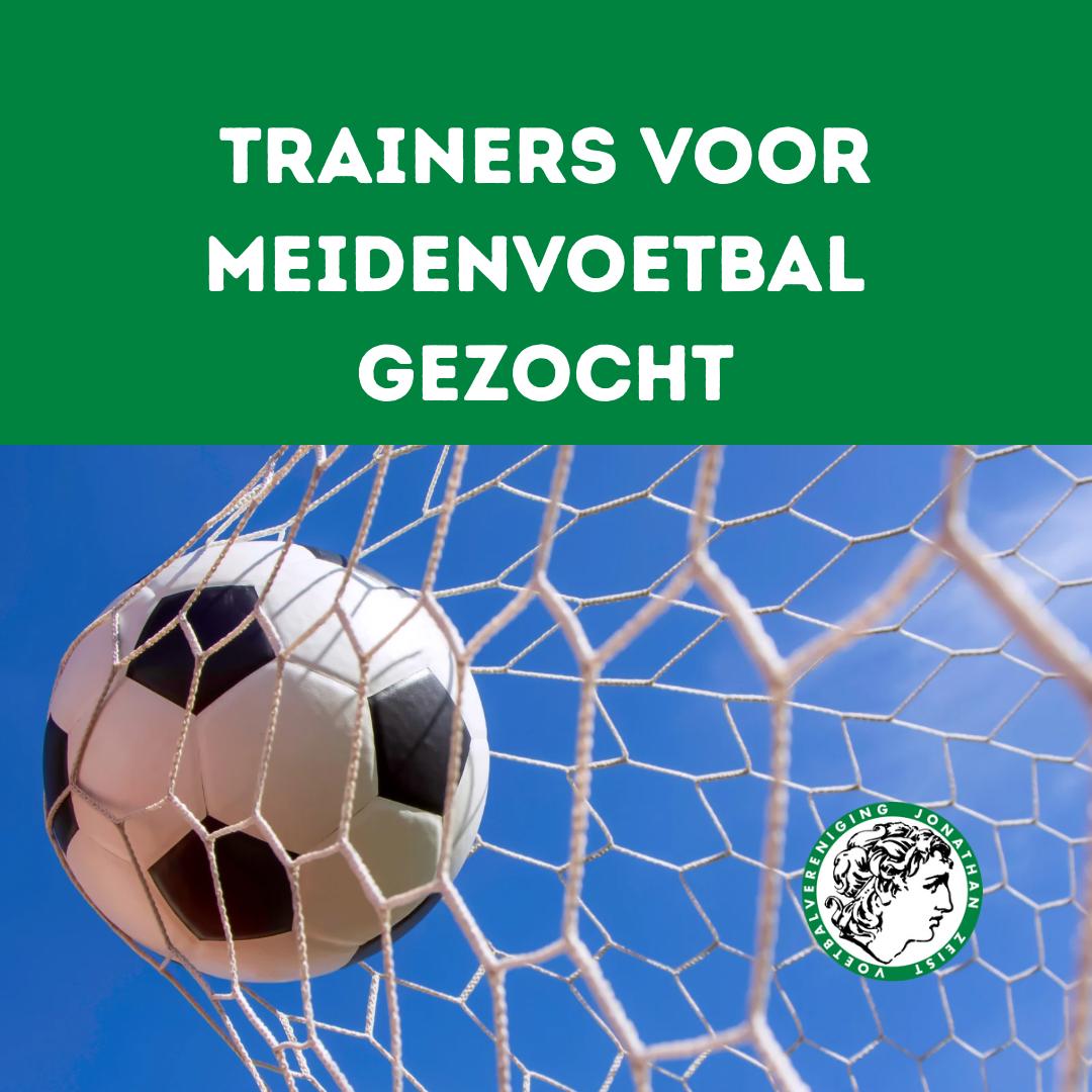Trainers voor meidenvoetbal gezocht