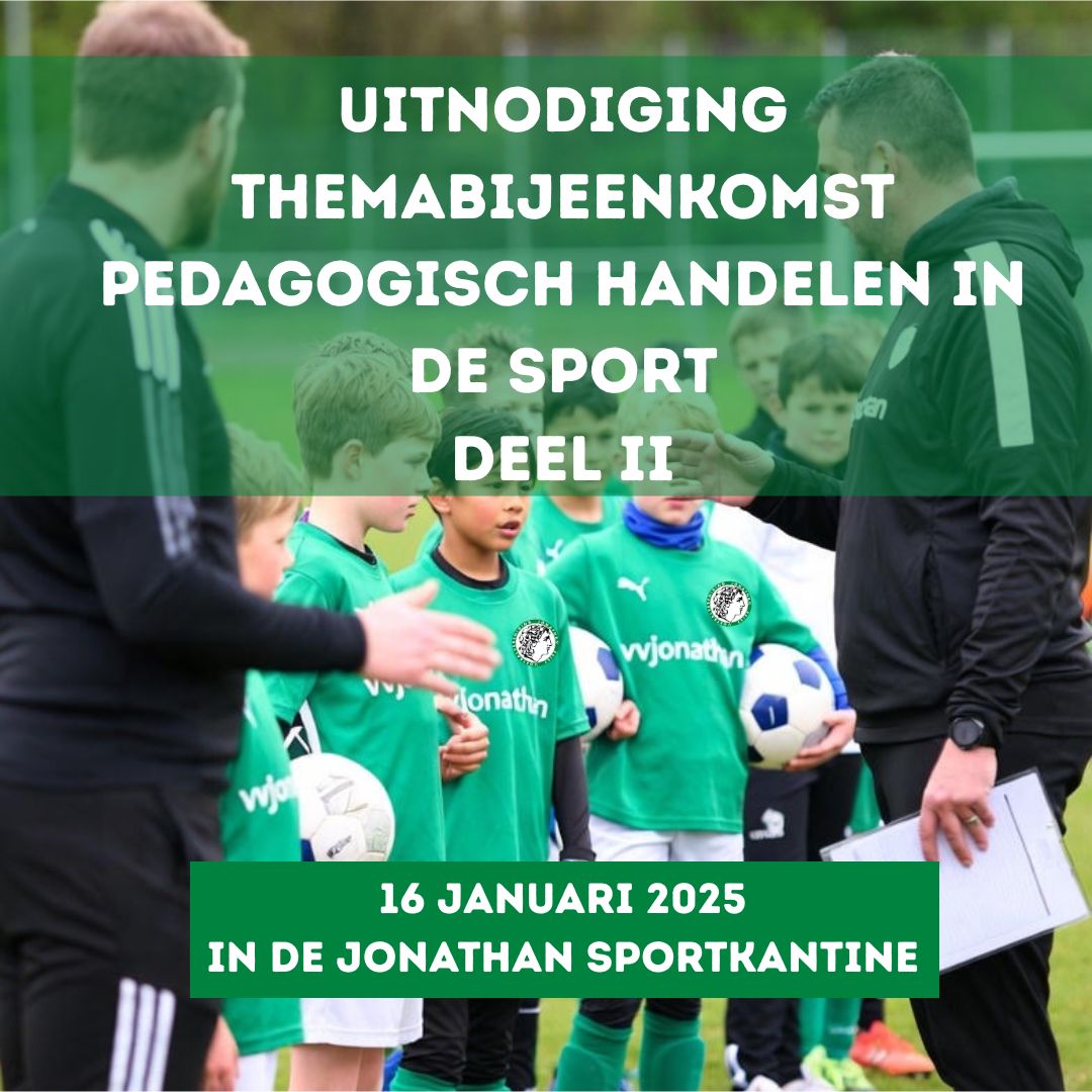 Themabijeenkomst 16 jan DEEL II– uitnodiging voor alle trainers en begeleiders