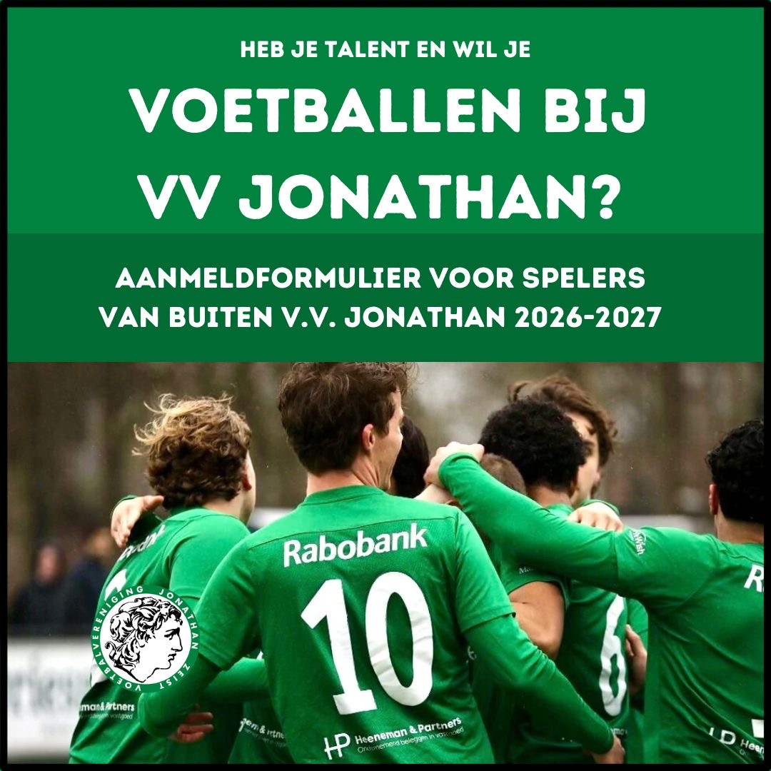 Aanmeldformulier voor spelers van buiten v.v. Jonathan 2026-2027
