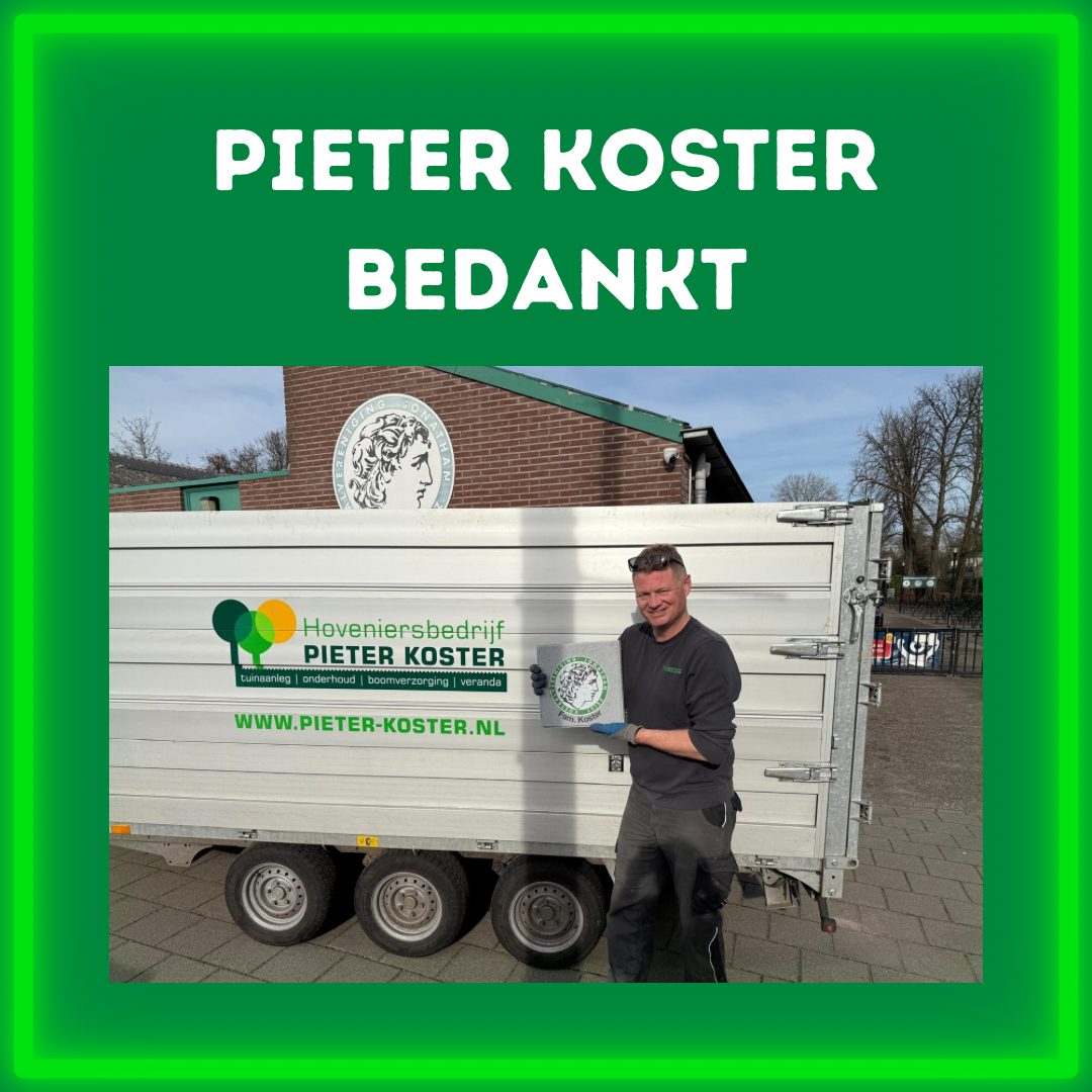 Hoveniersbedrijf Pieter Koster bedankt!